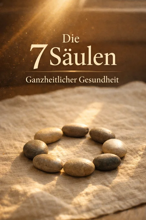 Entdecke die 7 Säulen für inneren Frieden, körperliches Wohlbefinden und die Balance von Körper, Geist und Seele.